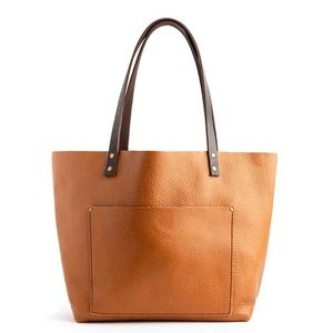 Portland Leather Tote Bag in Dune